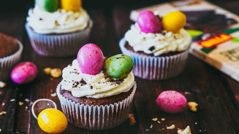 Čokoládové velikonoční cupcakes